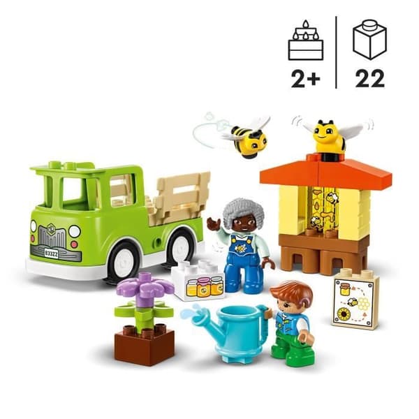 LEGO® 10419 DUPLO My Town Ta hand om bin och bikupor, pedagogisk leksak för barn, 2 bifigurer