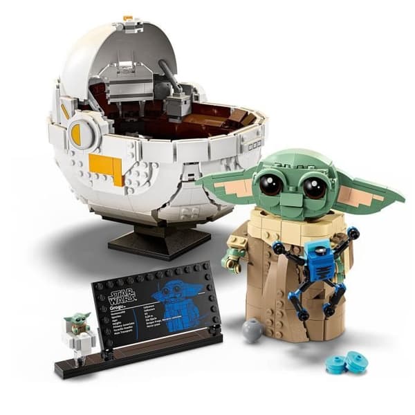 LEGO Star Wars: The Mandalorian 75403 Grogu och hans barnvagn - Byggsats 10 år gammal