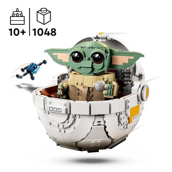 LEGO Star Wars: The Mandalorian 75403 Grogu och hans barnvagn - Byggsats 10 år gammal