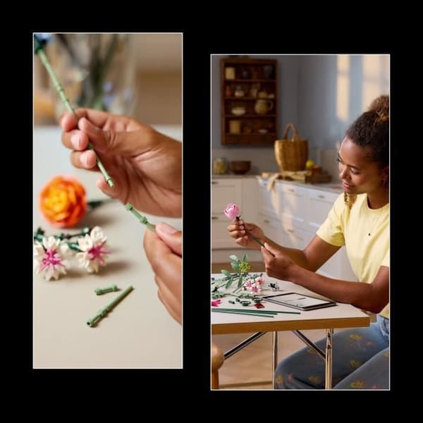 LEGO Botany 10342 Den vackra buketten med rosa blommor - Byggset för vuxna