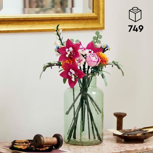 LEGO Botany 10342 Den vackra buketten med rosa blommor - Byggset för vuxna