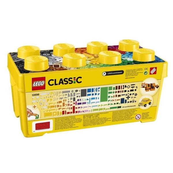 LEGO® Classic 10696 Den kreativa klosslådan, enkel leksaksförvaring, LEGO Masters fläktpresent
