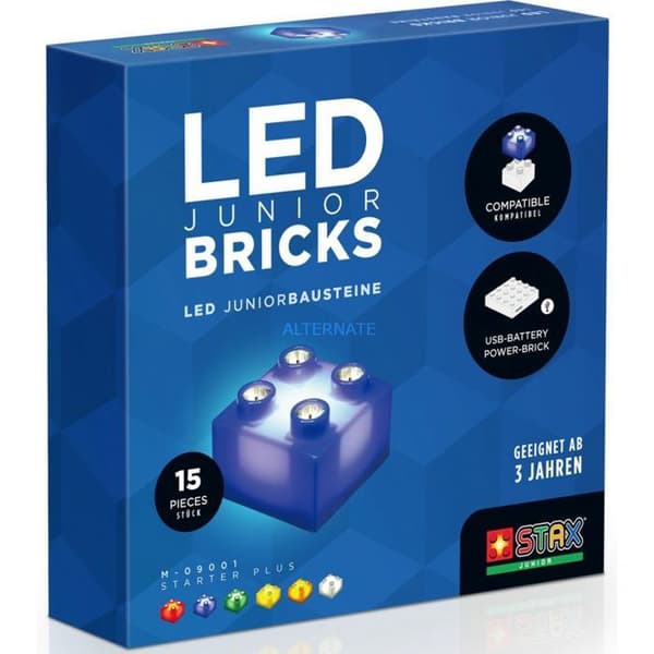 Light stax - M-09001 - STAX Junior Starter Plus Starter Kit med USB-bas och flerfärgad kabel