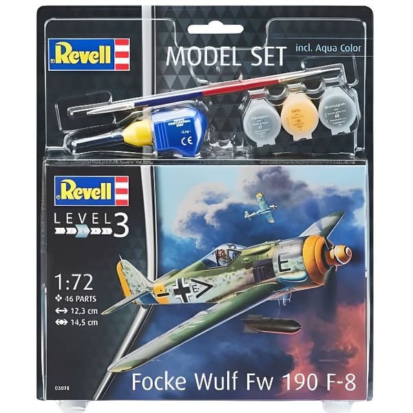 Focke Wulf Fw190 F-8 Flygplansmodelllåda - 1/72 - Revell 63898 - Plast - Vuxen - Blandat