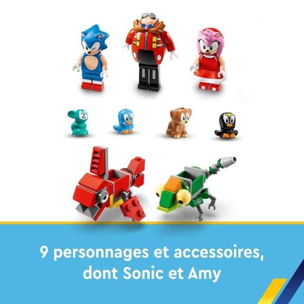 LEGO® Sonic the Hedgehog 76994 Sonic and the Green Hill Zone Looping Challenge, barnleksak med 9 karaktärer