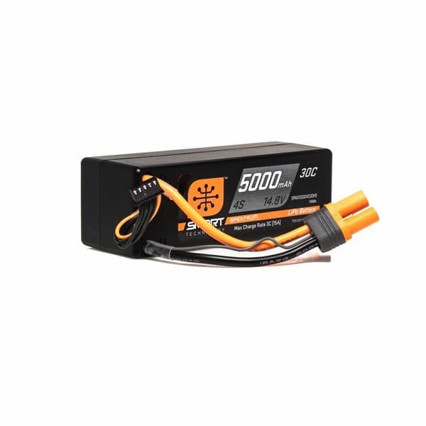 Spektrum - SPMX50004S30H5 - LiPo-batteri 14,8 V 5000 mAh 4S 30C Smart LiPo Stel: IC5