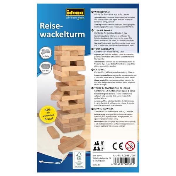 Monteringsspel - konstruktionsspel - manipulationsspel Idena - 40088