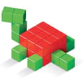 Miniatyrbild 4 av 4: Magicube Green Line junior byggspel 64 delar - GEOMAG - Magnetiska byggstenar