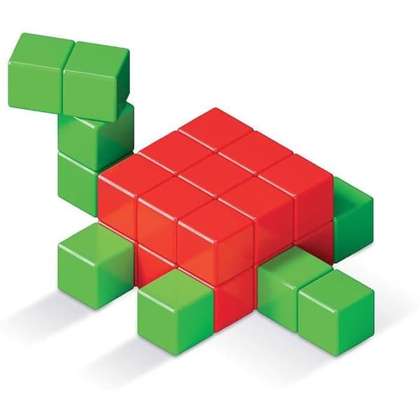 Magicube Green Line junior byggspel 64 delar - GEOMAG - Magnetiska byggstenar