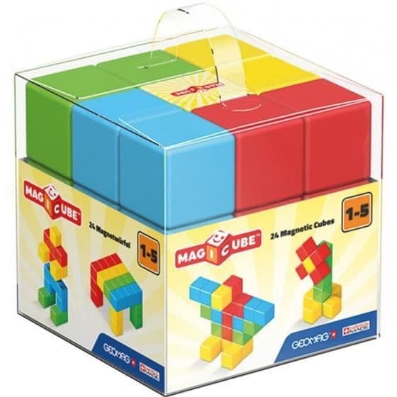 Byggleksak - GEOMAG - MagiCube - 24 delar - Flerfärgad