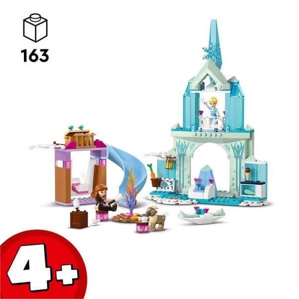 LEGO® 43238 Disney Prinsessan Elsas isslott, fryst prinsessleksak, 2 djurfigurer