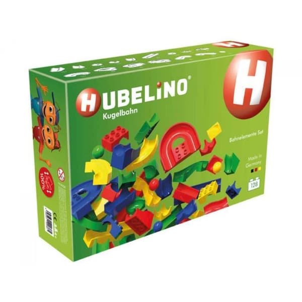 Byggleksak - HUBELINO - Slide - 128 delar - Flerfärgad