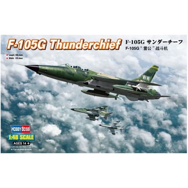 Hobbyboss Hobby Boss F-105G Thunderchief Model Kit - 80333