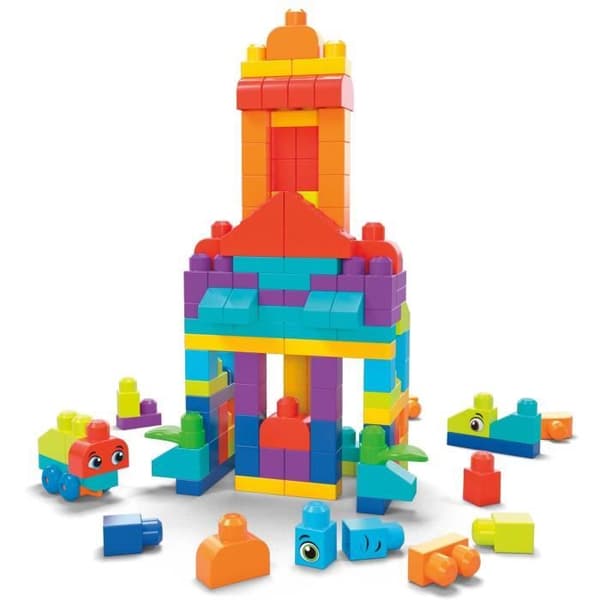 MEGA BLOKS BYGGSET MAXI BYGGVÄSKA MED 150 G