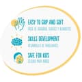 Miniatyrbild 3 av 3: Play&amp;Sense Soft Blocks Set - MOLTO - 48 delar - Byggleksak - Flerfärgad - Baby