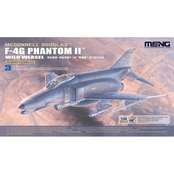 MENG - Mcdonnell Douglas F-4g Phantom Ii Wild Weasel Meng flygplansmodellsats |ls-015| 1:48 - Ref: 13987