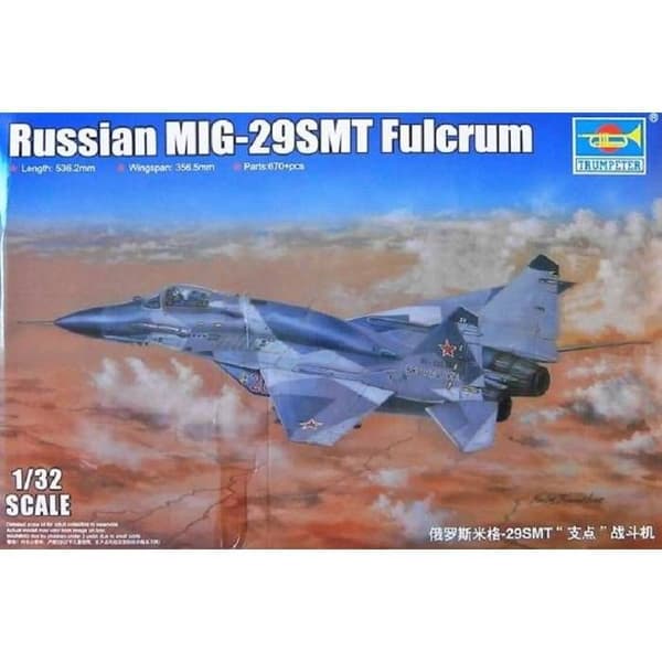 TRUMPETER - Modellflygplan Russian Mig-29smt Fulcrum Trumpeter 03225 1/32 Maquette Char Promo - Ref: 9336