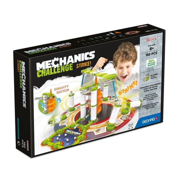 779 Geomag Mechanics Recycled Challenge Strike! 185 st - Miljövänlig magnetisk byggsats - Byggspel - Unisex