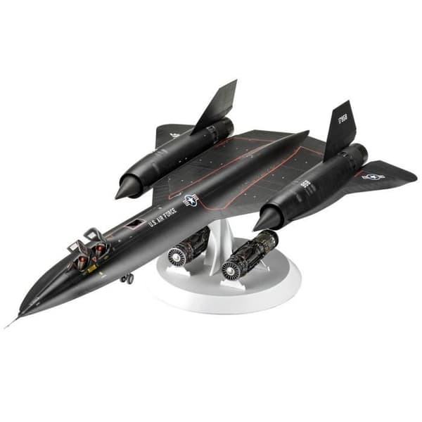 Flygplansmodell - Revell - Lockheed Martin Lockheed SR-71 A Blackbird - Svart - 12 år gammal - Blandat