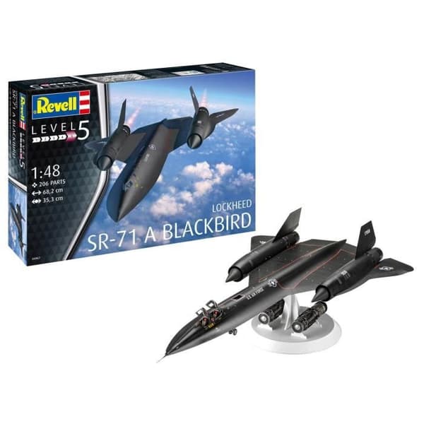 Flygplansmodell - Revell - Lockheed Martin Lockheed SR-71 A Blackbird - Svart - 12 år gammal - Blandat