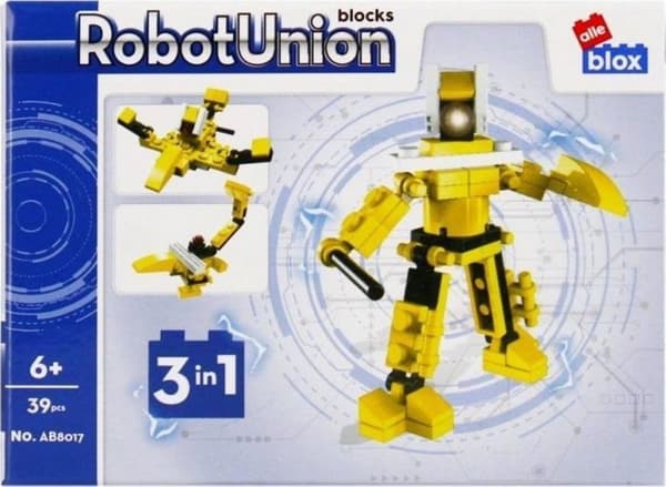 Samla spel - byggspel - manipuleringsspel Alleblox Byggblock Robot 39 delar