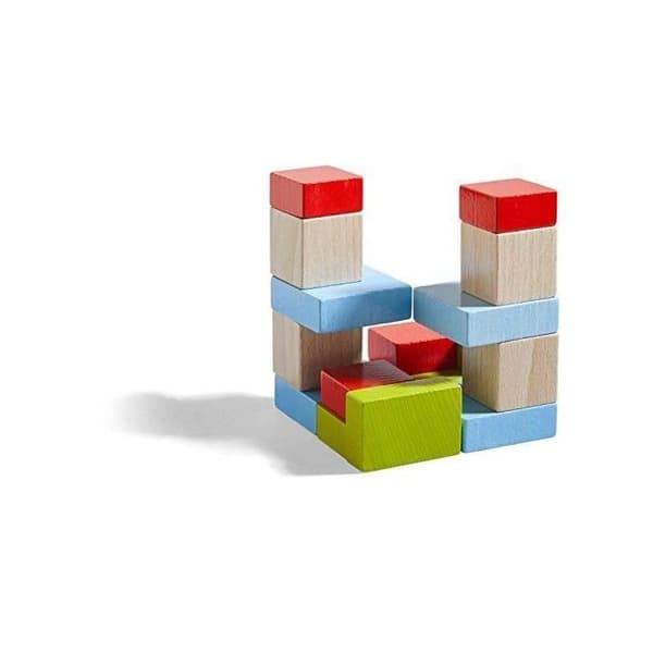 HABA Fois Quatre 3D monteringsspel - 4 färger 4 former 3 dimensioner