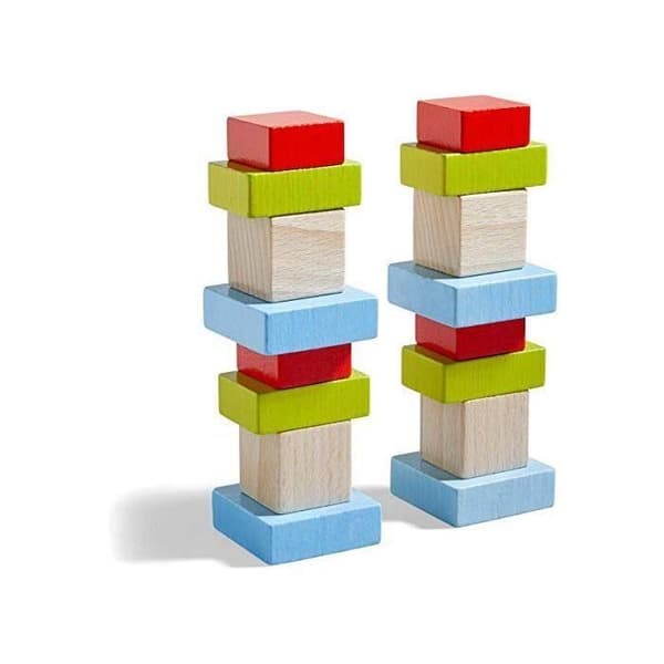 HABA Fois Quatre 3D monteringsspel - 4 färger 4 former 3 dimensioner