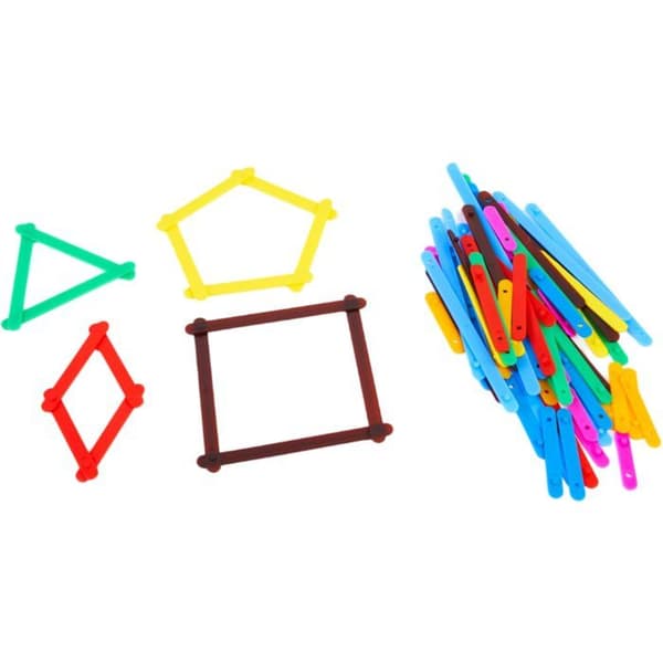 Dohe - 01011 - Educa Stapelbara geometriska band för att lära sig matematik, Multicolor, 14,5x9,5x1,8 cm