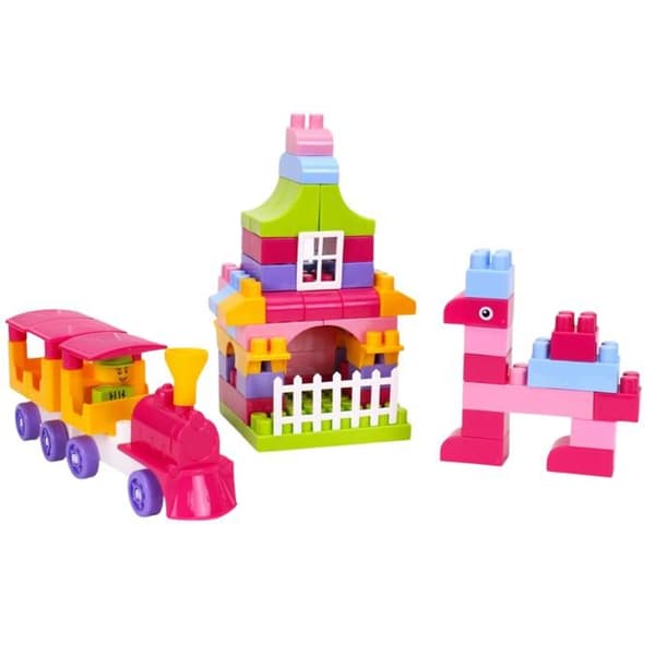 Byggset - Block - 6353 - 90 delar - Pastellfärger - Material av hög kvalitet