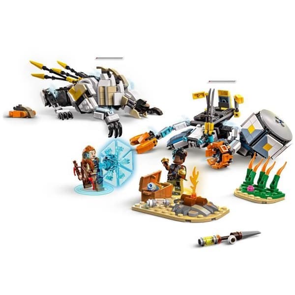 LEGO Horizon Adventures 77037 Aloy och Varl mot Testudien och Dents de scie - Spel 9 år