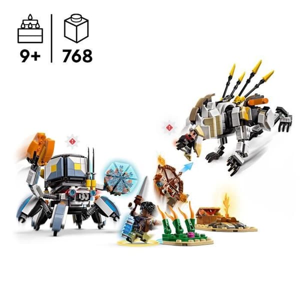 LEGO Horizon Adventures 77037 Aloy och Varl mot Testudien och Dents de scie - Spel 9 år