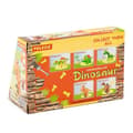 Miniatyrbild 4 av 4: Dinosaurie block - Polesie - Velociraptor - 36 delar - hudfärg, brun, orange, gul