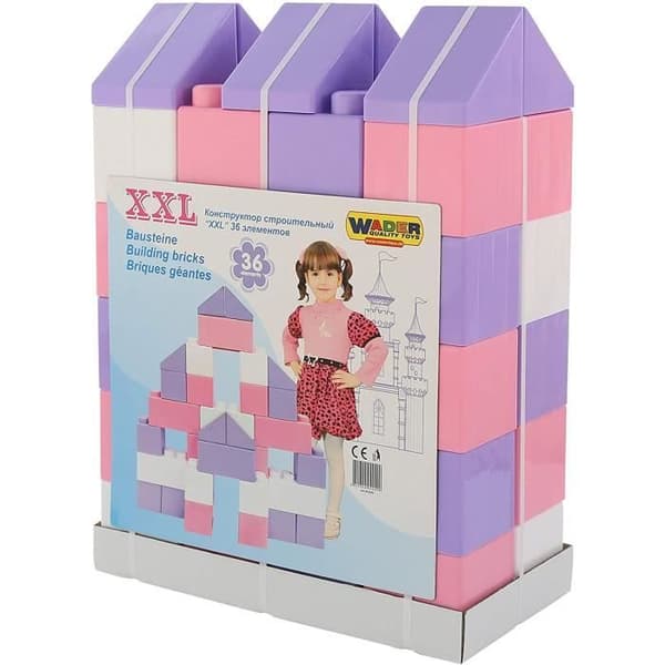Polésie 40299 Byggblock Wader XXL Flicka, 36 Delar