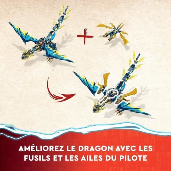 LEGO® NINJAGO 71796 Elemental Dragon vs. Empress Mech, stor leksak