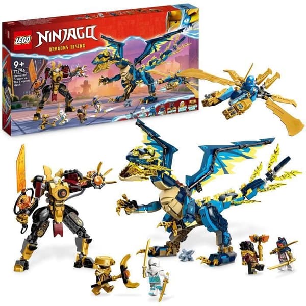 LEGO® NINJAGO 71796 Elemental Dragon vs. Empress Mech, stor leksak