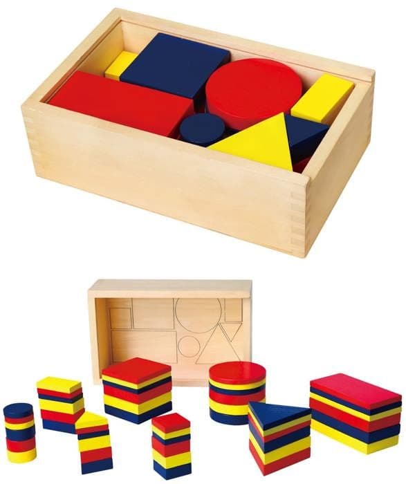 Utbildningsspel - VIGA - Logikblock - 48 bitar - Olika färger - Logisk utveckling