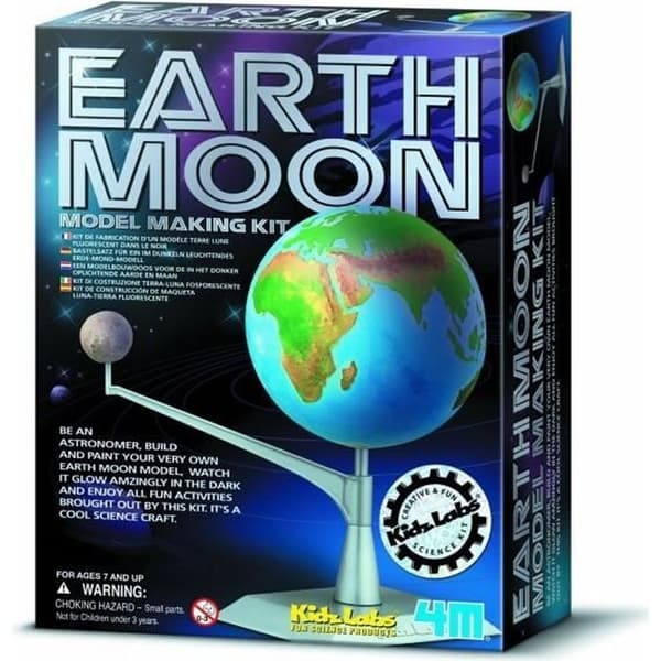Earth-Moon Manufacturing Kit - 4M - Byggspel - Blandat - 7 år gammal - Earth-Moon