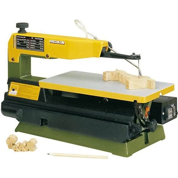 Skärmaskin - PROXXON - Dsh 28 092 - 5 Inkluderade Blad - Precisionsskärning - Gjutjärnsbord