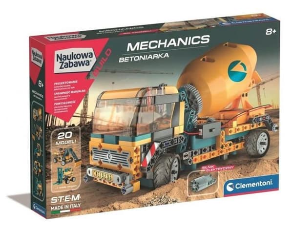 Clementoni - 50807 - Byggsats Mekaniklaboratorium - Betongblandare