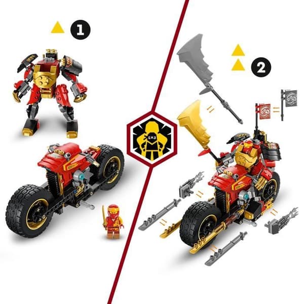 LEGO® NINJAGO 71783 Kais robotcykel – Evolution, Ninja Toy, Robotfigur