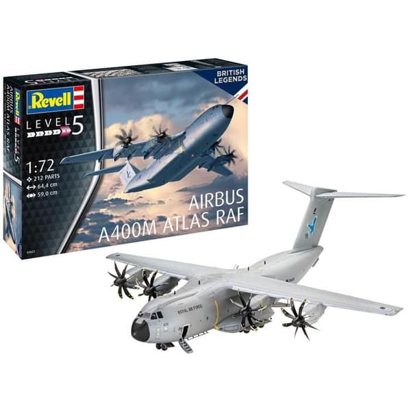 Flygplansmodell - REVELL - Airbus A400M Atlas RAF - 212 delar - 1/72