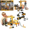 Miniatyrbild 1 av 4: Majorette Volvo Construction Crane Set + 5 fordon