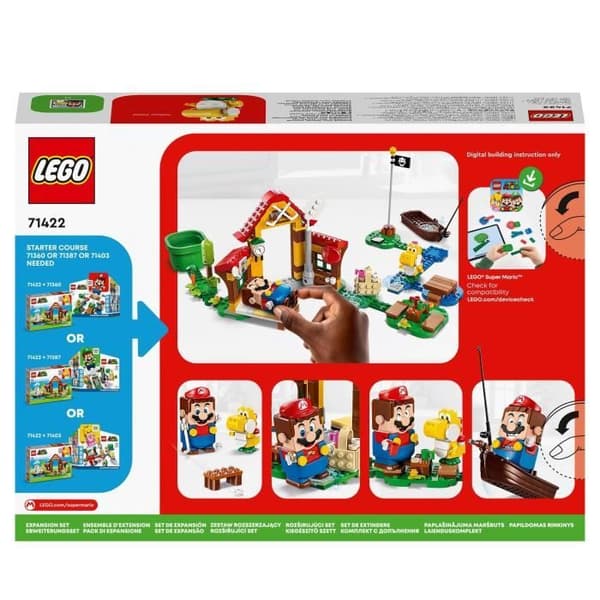 LEGO® Super Mario 71422 Mario's Picknick Expansion Set, kombinera leksak med startpaket