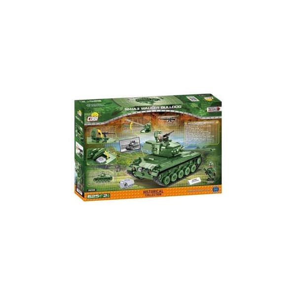 Byggleksaker - Vietnam War Tank M41A3 Walker Bulldog - 625 delar - 2 Cobi figurer