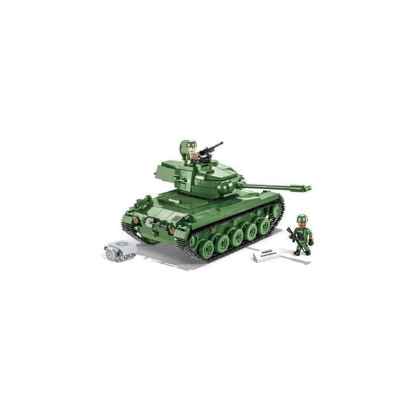Byggleksaker - Vietnam War Tank M41A3 Walker Bulldog - 625 delar - 2 Cobi figurer