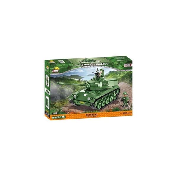 Byggleksaker - Vietnam War Tank M41A3 Walker Bulldog - 625 delar - 2 Cobi figurer