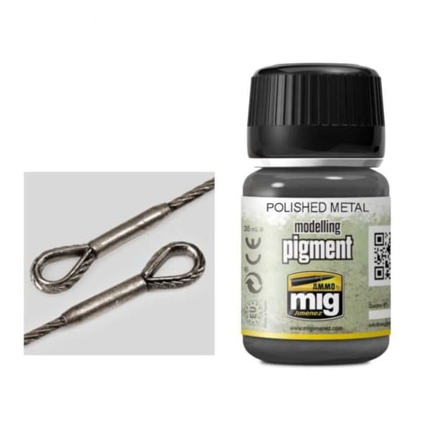 AMMO POLISHED METALLIC PIGMENT MIG-3021 (35 ML) - MULTICOLOR AMMO BY MI