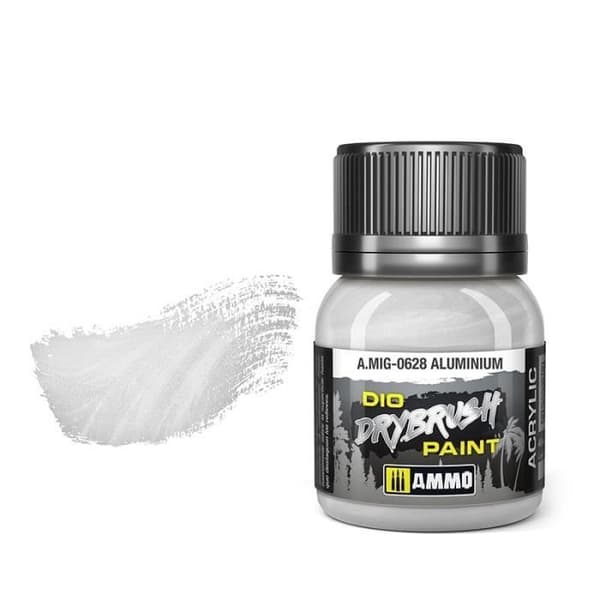 AMMO A.MIG-0628DRYBRUSH ALUMINIUM AMMO BY MIG JIMENEZ