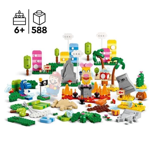LEGO® Super Mario 71418 Den kreativa verktygslådan, leksak för barn i åldrarna 6, med minifigurer