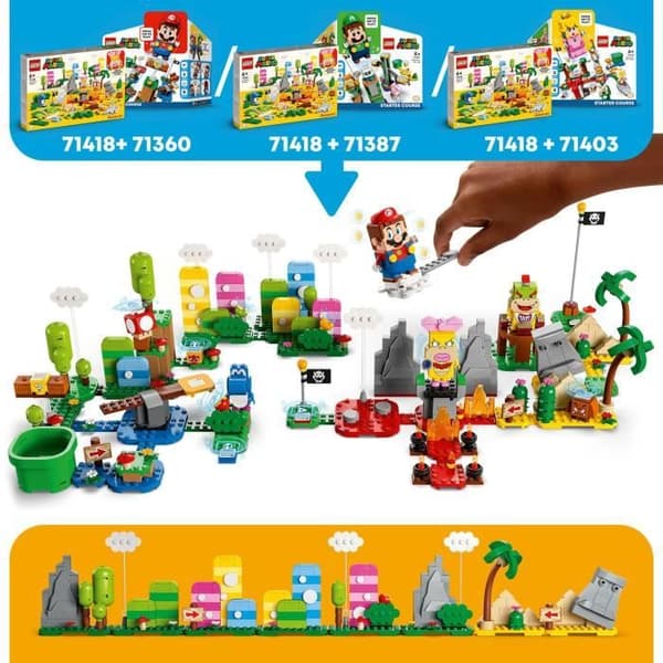 LEGO® Super Mario 71418 Den kreativa verktygslådan, leksak för barn i åldrarna 6, med minifigurer